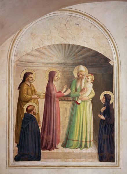 La presentazione al tempio a Fra Beato Angelico