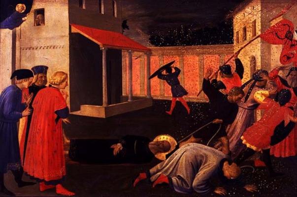 The Martyrdom of St. Mark, predella from the Linaiuoli Triptych, 1433 (tempera on panel) a Fra Beato Angelico