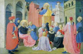 St. Peter Preaching, predella from the Linaiuoli Triptych, 1433 (tempera on panel)