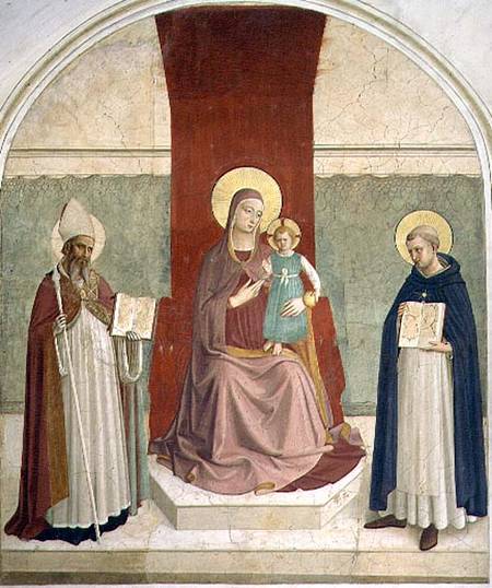 The Virgin and Child Enthroned with SS. Zenobius and Thomas a Fra Beato Angelico