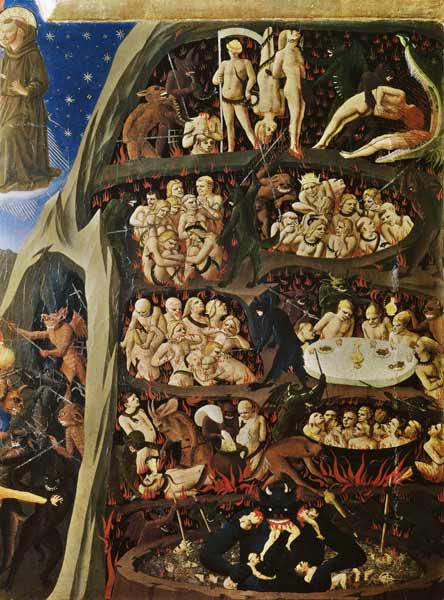 The Last Judgement, detail of Hell a Fra Beato Angelico