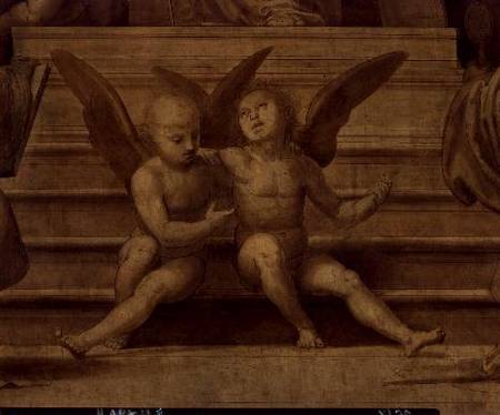 Detail of two angels from Palazzo del Gran Consiglio a Fra Bartolommeo