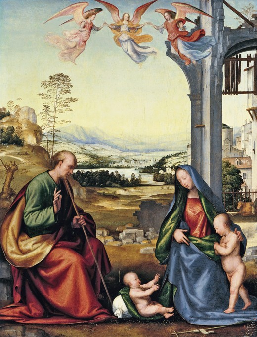 The Holy Family with John the Baptist a Fra Bartolommeo