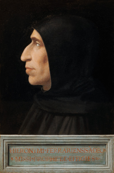 Portrait of Savonarola (panel) a Fra Bartolommeo