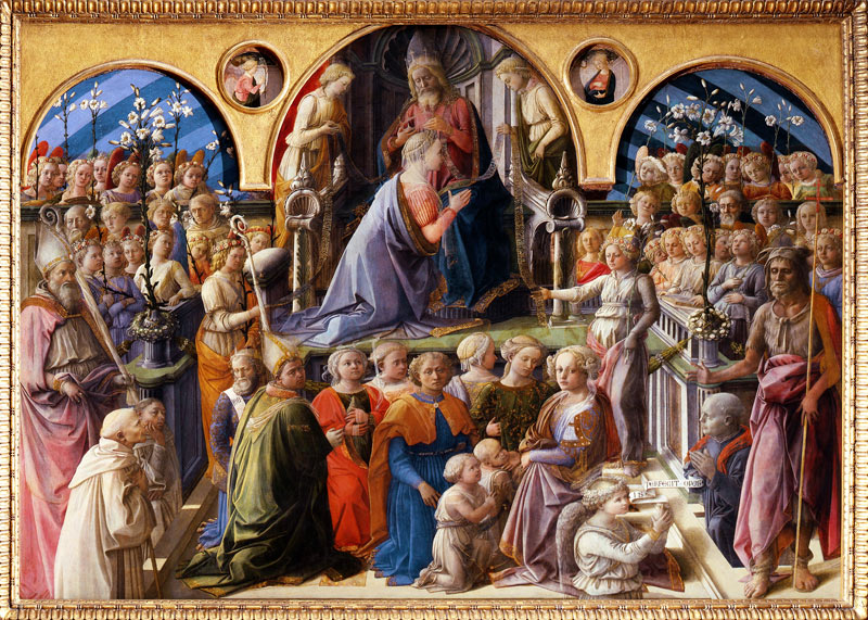 The Coronation of the Virgin a Fra Filippo Lippi