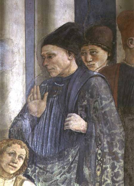 The Celebration of the Relics of St. Stephen (detail) 1452-66 (fresco) a Fra Filippo Lippi