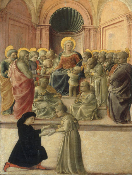 Filippo Lippi /Mary w.Child 6 Saints/Ptg a Fra Filippo Lippi