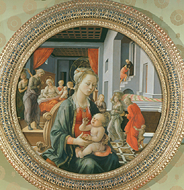 Madonna mit dem Kind und Szenen aus dem Leben der Hl. Jungfrau. a Fra Filippo Lippi
