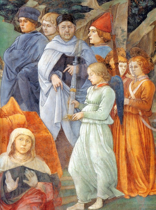 Self Portrait (Detail of the Fresco from the Duomo di Spoleto) a Fra Filippo Lippi