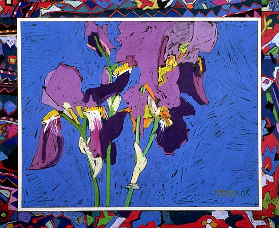 Flag Irises a  Frances  Treanor