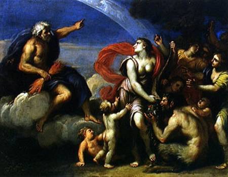 Jupiter and Pandora a Francesco Albani