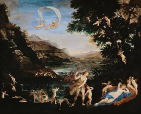 Adonis Led to Venus by Cherubs
