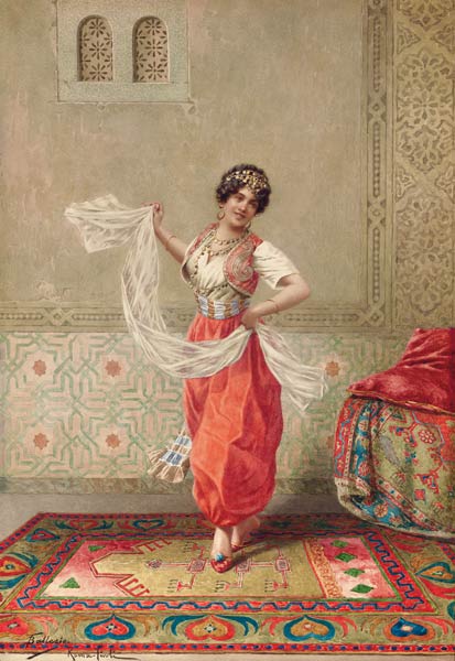Orientalische Tänzerin. a Francesco Ballesio