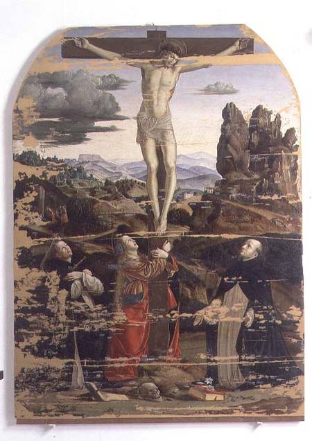 Crucifixion with St. Dominic, St. Mary Magdalene and St. Peter Martyr a Francesco Bianchi Ferrari
