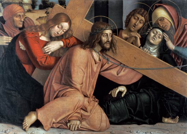 Christ Falls under the Cross a Francesco Bonsignori