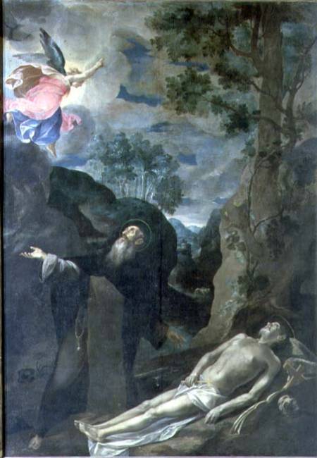 The Death of St. Anthony Abbot a Francesco Borgani