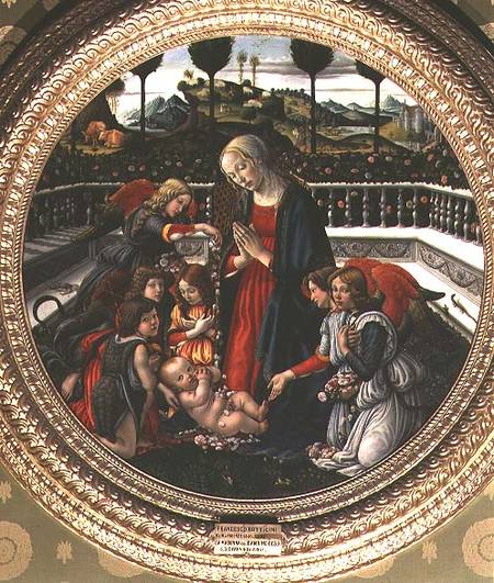 Adoration of the Christ Child a Francesco Botticini