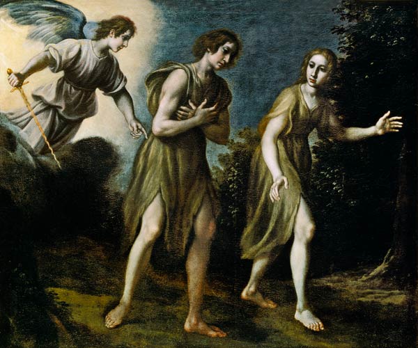 The Expulsion of Adam and Eve from Paradise a Francesco Curradi