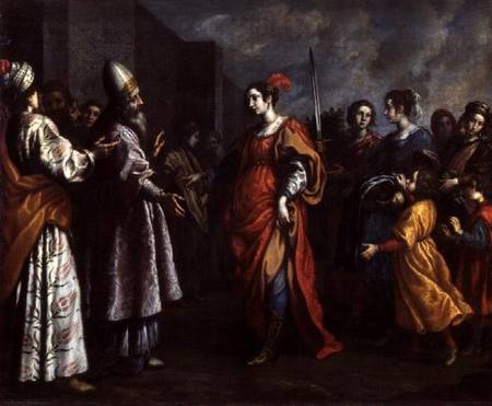 The Triumph of Judith a Francesco Curradi