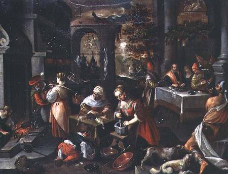 Lazarus at the feast of Dives a Francesco da Ponte