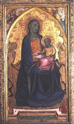 Madonna and Child Enthroned a Francesco, da Volterra Neri