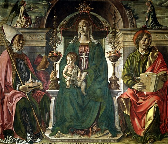 The Virgin and Saints a Francesco del Cossa