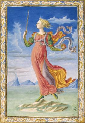 Allegory of Rome. Illustration for the manuscript De Secundo Bello Punico Poema by Silius Italicus