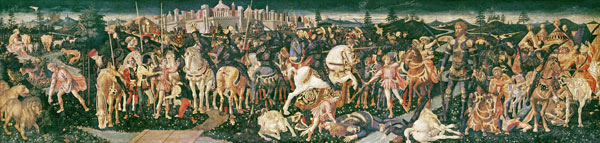 Der Triumph von David und Saul, c. 1445-55 a Francesco di Stefano Pesellino
