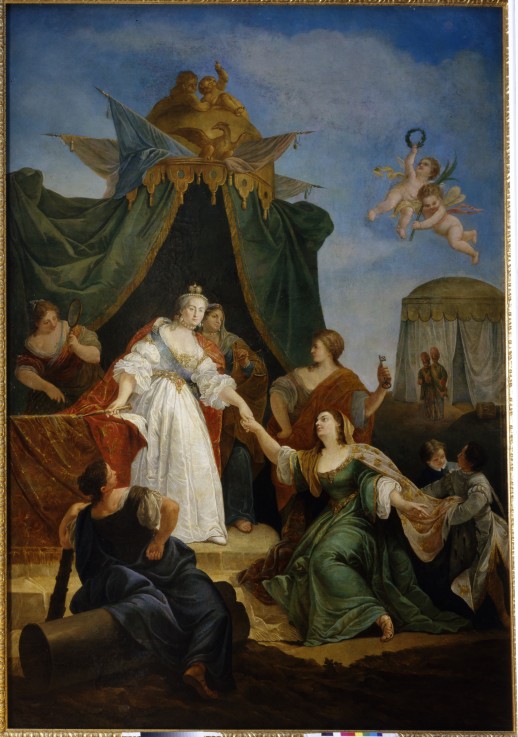 The Accession to the throne of Catherine II a Francesco Fontebasso