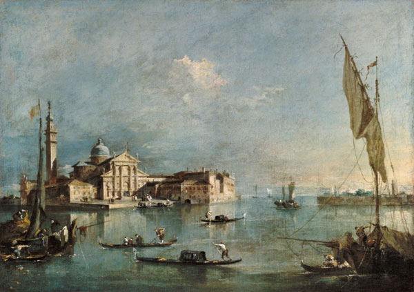 View of the San Giorgio Maggiore Island a Francesco Guardi