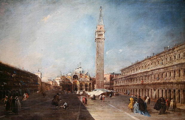 Piazza San Marco (oil on canvas) a Francesco Guardi