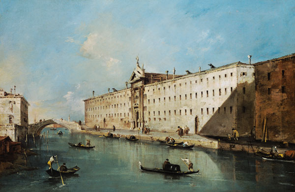 Rio dei Mendicanti (oil on canvas) a Francesco Guardi
