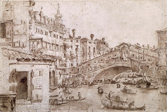 Il Ponte di Rialto, Venezia a Francesco Guardi