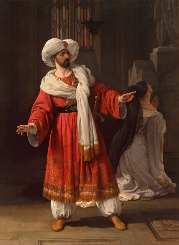 G.Pacini, Gli Arabi.. / Ptg.by Hayez a Francesco Hayez