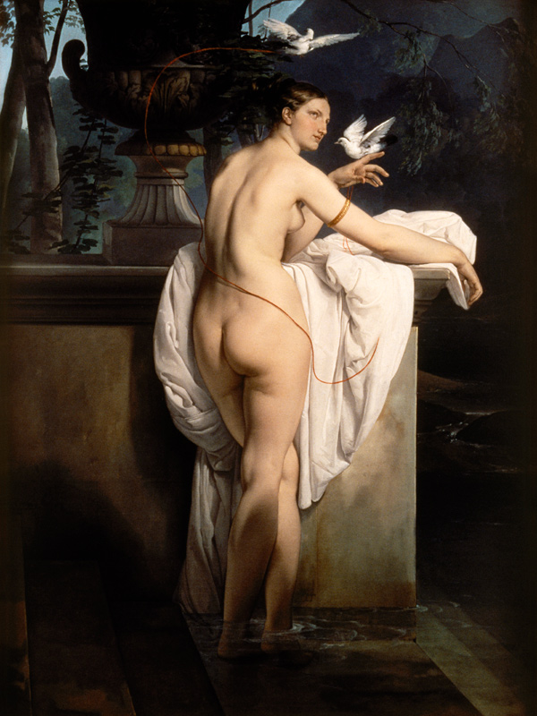 F.Hayez / Venus with two Pigeons / 1830 a Francesco Hayez