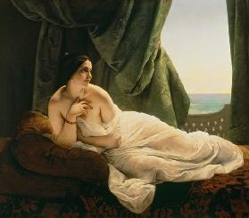 F.Hayez / Reclining Odalisque / 1839