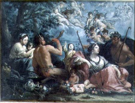 Nymphs, Satyrs and Putti a Francesco Monti