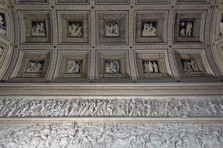 The Room of the Stuccoes (Camera degli Stucchi) of the Palazzo del Tè a Francesco Primaticcio