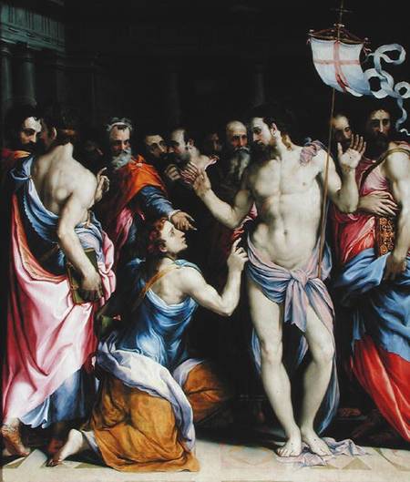 The Incredulity of St. Thomas a Francesco Salviati