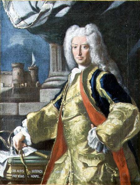 Count Alois Thomas Raimund Harrach, Viceroy of Naples a Francesco Solimena