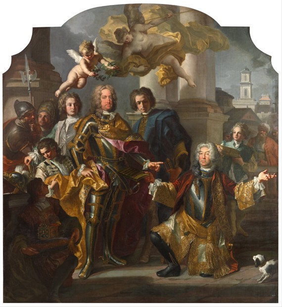 Emperor Charles VI and Count Gundacker von Althan a Francesco Solimena