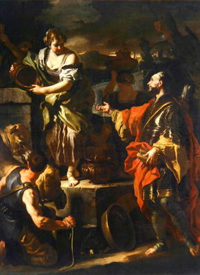Rebecca and the Servant of Abraham, c.1710 (oil on canvas) a Francesco Solimena