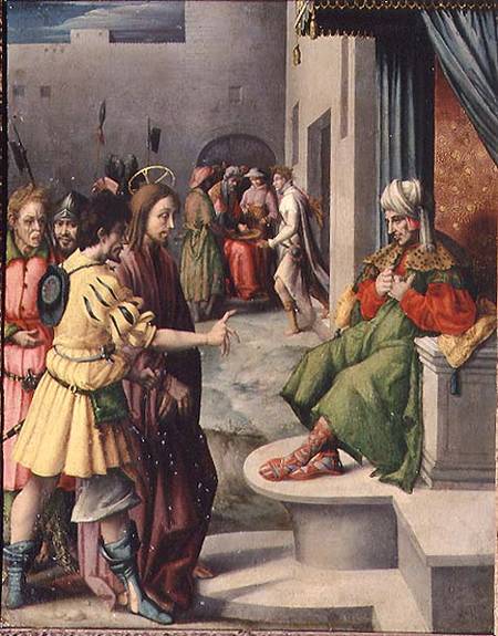 Christ before Caiaphas a Francesco Ubertini Verdi Bachiacca