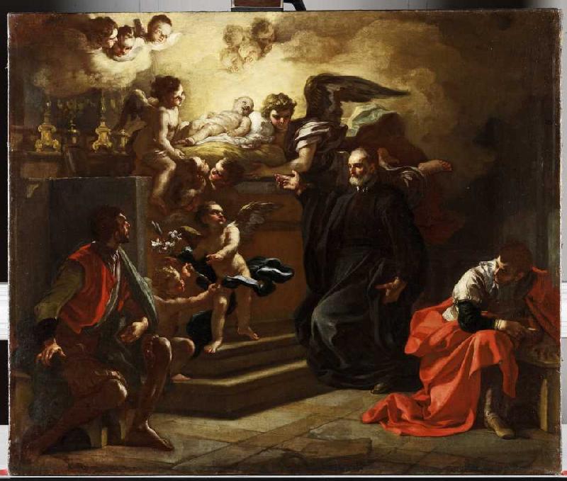 Die Vision des hl. Filippo Neri. a Francesco (L'Abate Ciccio) Solimena