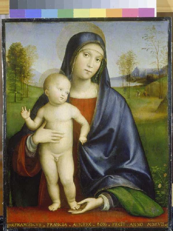 Maria with the child. a Francia, (alias Francesco Raibolini)