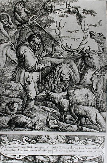 Illustration from the Introduction to Aesop''s Fables a Francis Barlow