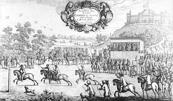 The Last Horse Race run before Charles the Second of Blessed Memory Dorsett Ferry, near Windsor Cast a Francis Barlow