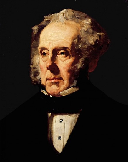 Henry John Temple, 3rd Viscount Palmerston, c.1855 a Francis Cruikshank