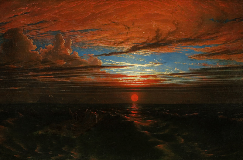 Sunset at Sea after a Storm a Francis Danby