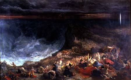 The Delivery of Israel - Pharaoh and his Hosts overwhelmed in the Red Sea a Francis Danby